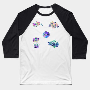 New Holo Flower Assortment Baseball T-Shirt